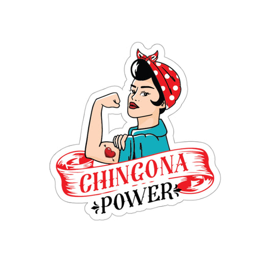 Chingona Power. Kiss-Cut Stickers