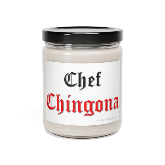 Chef Chingona. White Sage + Lavender, Clean Cotton, Sea Salt + Orchid. Scented Soy Candle, 9oz