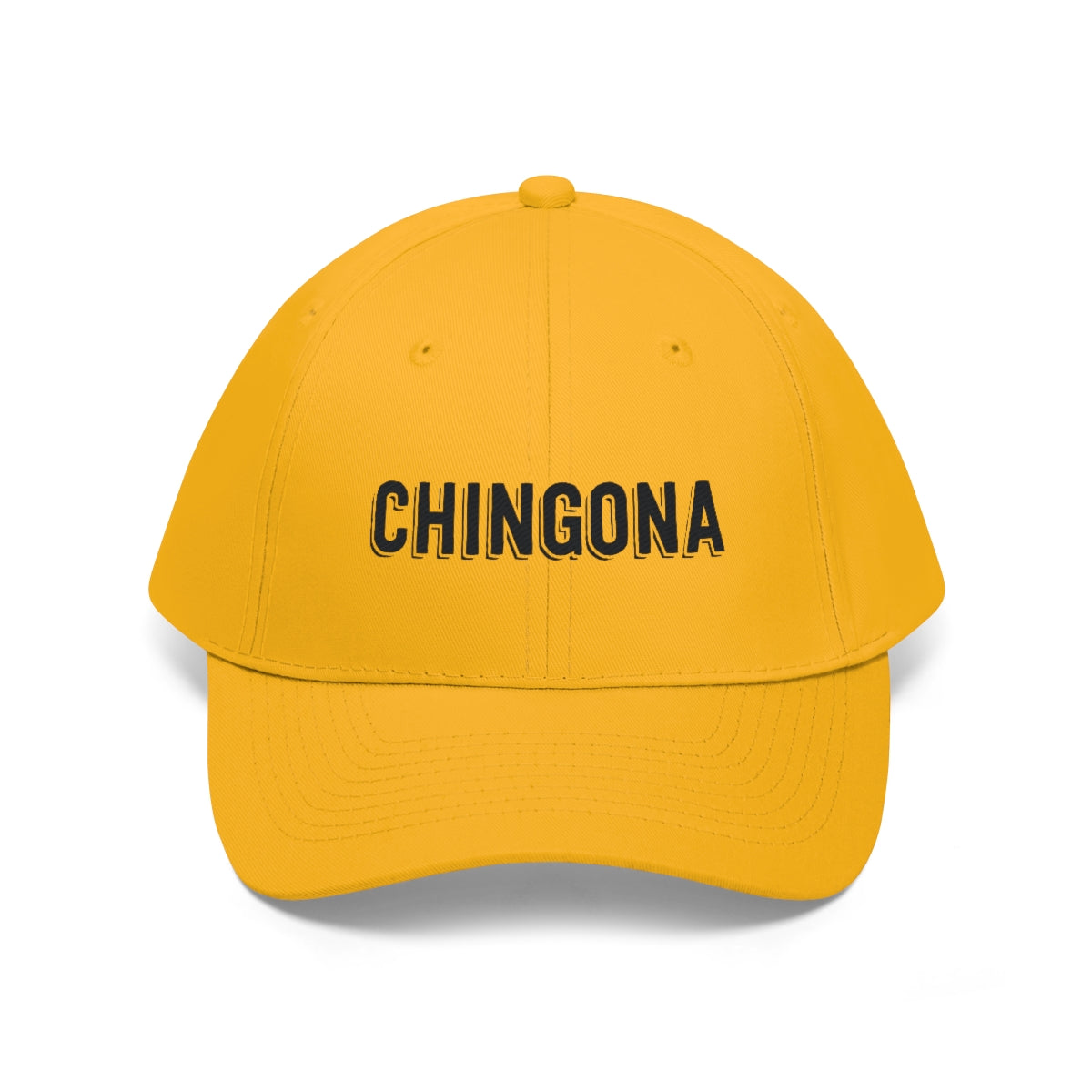 Chingona. Black. Unisex Twill Hat