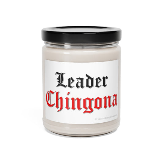 Leader Chingona. White Sage + Lavender, Clean Cotton, Sea Salt + Orchid. Scented Soy Candle, 9oz