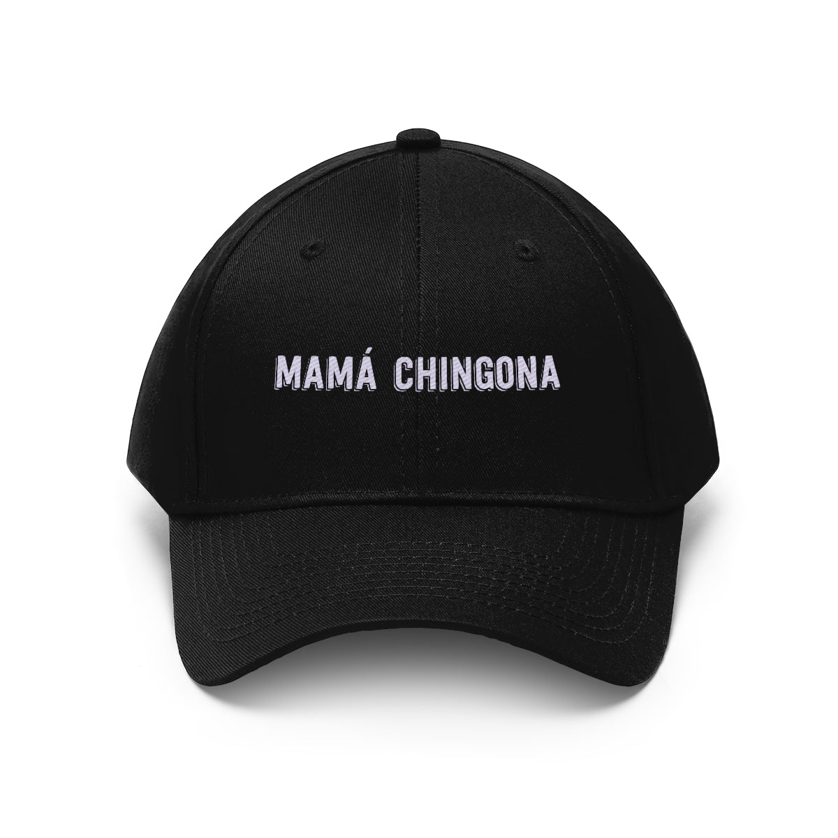 Mamá Chingona. White. Unisex Twill Hat