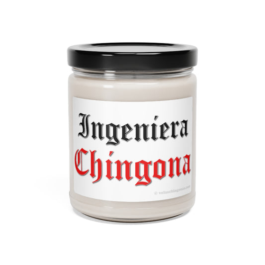 Ingeniera Chingona. White Sage + Lavender, Clean Cotton, Sea Salt + Orchid. Scented Soy Candle, 9oz