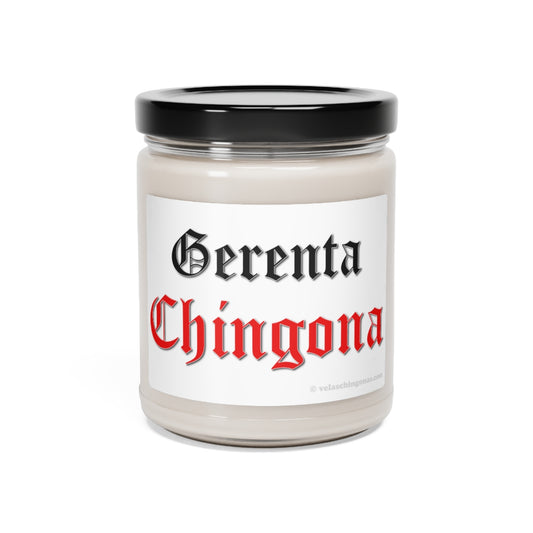Gerenta Chingona. White Sage + Lavender, Clean Cotton, Sea Salt + Orchid. Scented Soy Candle, 9oz