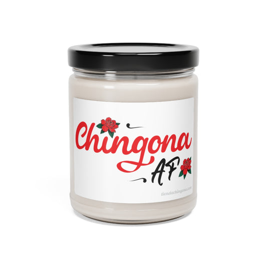 Chingona AF. White Sage + Lavender, Clean Cotton, Sea Salt + Orchid. Scented Soy Candle, 9oz