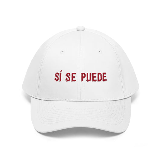 Sí se puede. Red. Unisex Twill Hat
