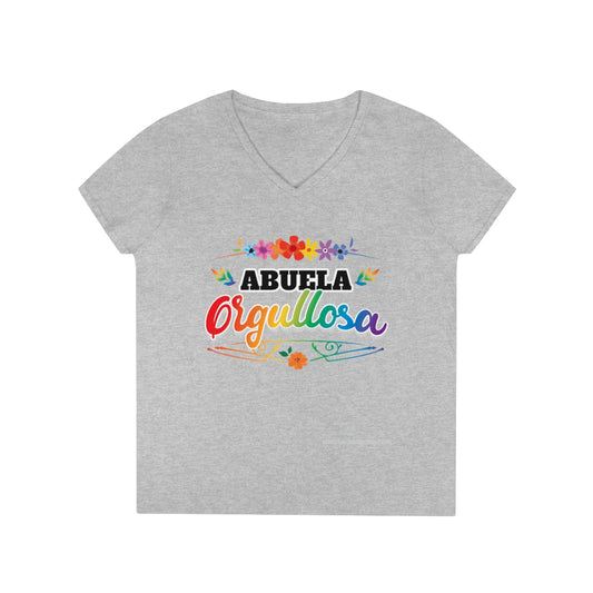 Abuela Orgullosa. Ladies' V-Neck T-Shirt
