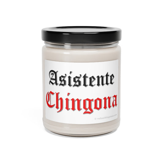 Asistente Chingona. White Sage + Lavender, Clean Cotton, Sea Salt + Orchid. Scented Soy Candle, 9oz
