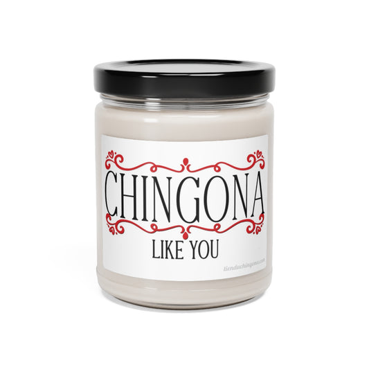 Chingona like you. White Sage + Lavender, Clean Cotton, Sea Salt + Orchid. Scented Soy Candle, 9oz