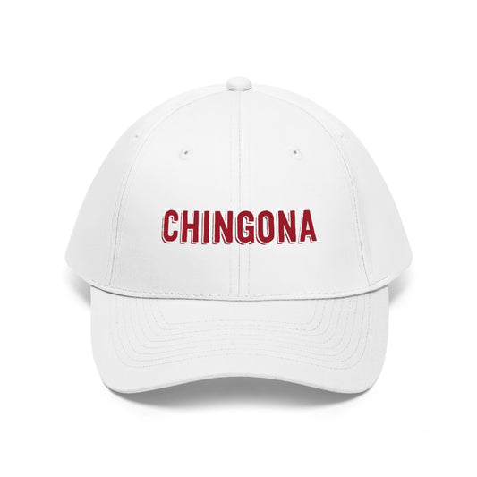 Chingona. Red. Unisex Twill Hat